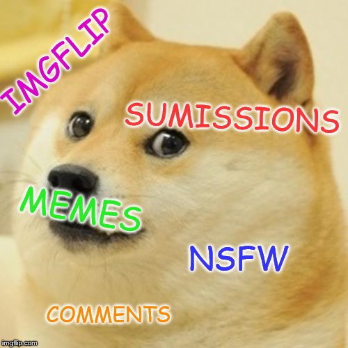 dOGe The FiMGfLiPER | IMGFLIP; SUMISSIONS; MEMES; NSFW; COMMENTS | image tagged in memes,doge,imgflip users | made w/ Imgflip meme maker