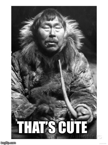 eskimo man | THAT’S CUTE | image tagged in eskimo man | made w/ Imgflip meme maker