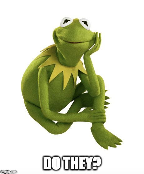 Oh Really Kermit | DO THEY? | image tagged in oh really kermit | made w/ Imgflip meme maker