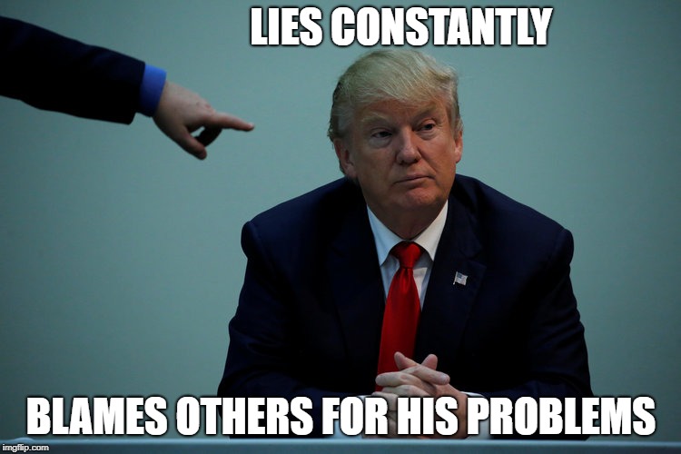 The Big Witch | LIES CONSTANTLY; BLAMES OTHERS FOR HIS PROBLEMS | image tagged in trump witch,liar,dump trump,impeach trump | made w/ Imgflip meme maker