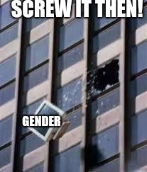 fuck it | SCREW IT THEN! GENDER | image tagged in fuck it | made w/ Imgflip meme maker