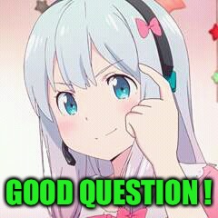Roll safe anime | GOOD QUESTION ! | image tagged in roll safe anime | made w/ Imgflip meme maker