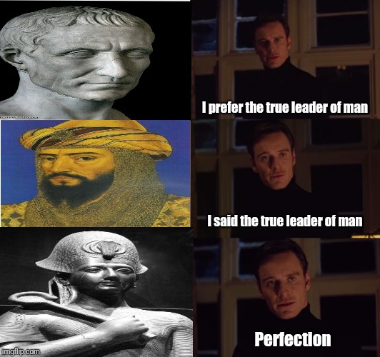 perfection | I prefer the true leader of man; I said the true leader of man; Perfection | image tagged in perfection | made w/ Imgflip meme maker