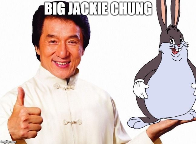 WELL CHUNG | BIG JACKIE CHUNG | image tagged in big chungus,jackie chan | made w/ Imgflip meme maker
