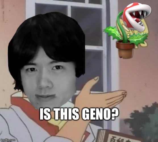 IS THIS GENO? | image tagged in super smash bros | made w/ Imgflip meme maker