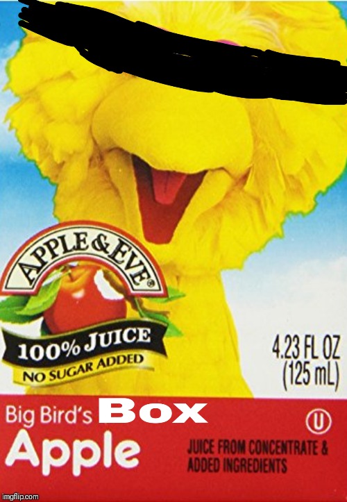 Big Bird Box | image tagged in bird box,netflix | made w/ Imgflip meme maker