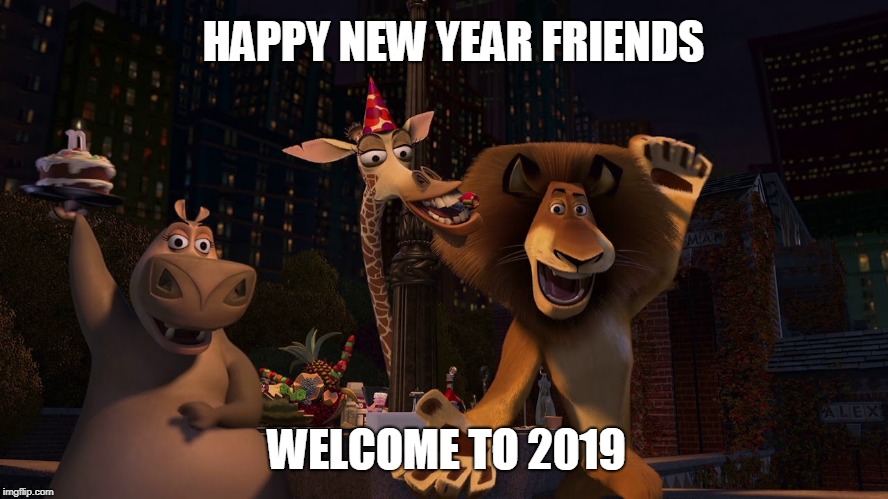 Happy new year | HAPPY NEW YEAR FRIENDS; WELCOME TO 2019 | image tagged in funny memes | made w/ Imgflip meme maker