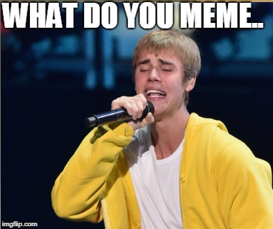 What do you Meme???? | WHAT DO YOU MEME.. | image tagged in justin bieber,what do you mean | made w/ Imgflip meme maker