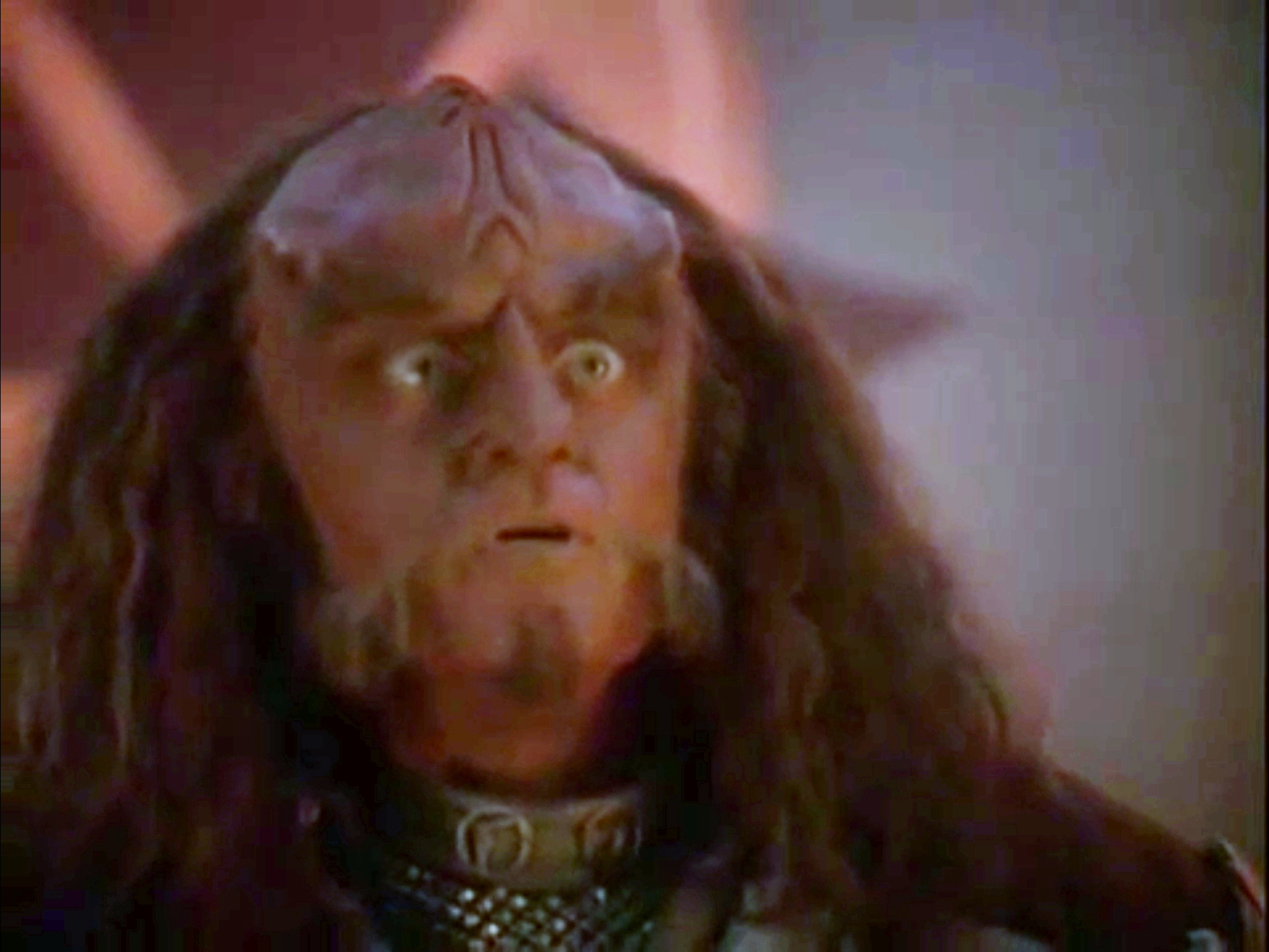 High Quality Gowron Glory to You Blank Meme Template