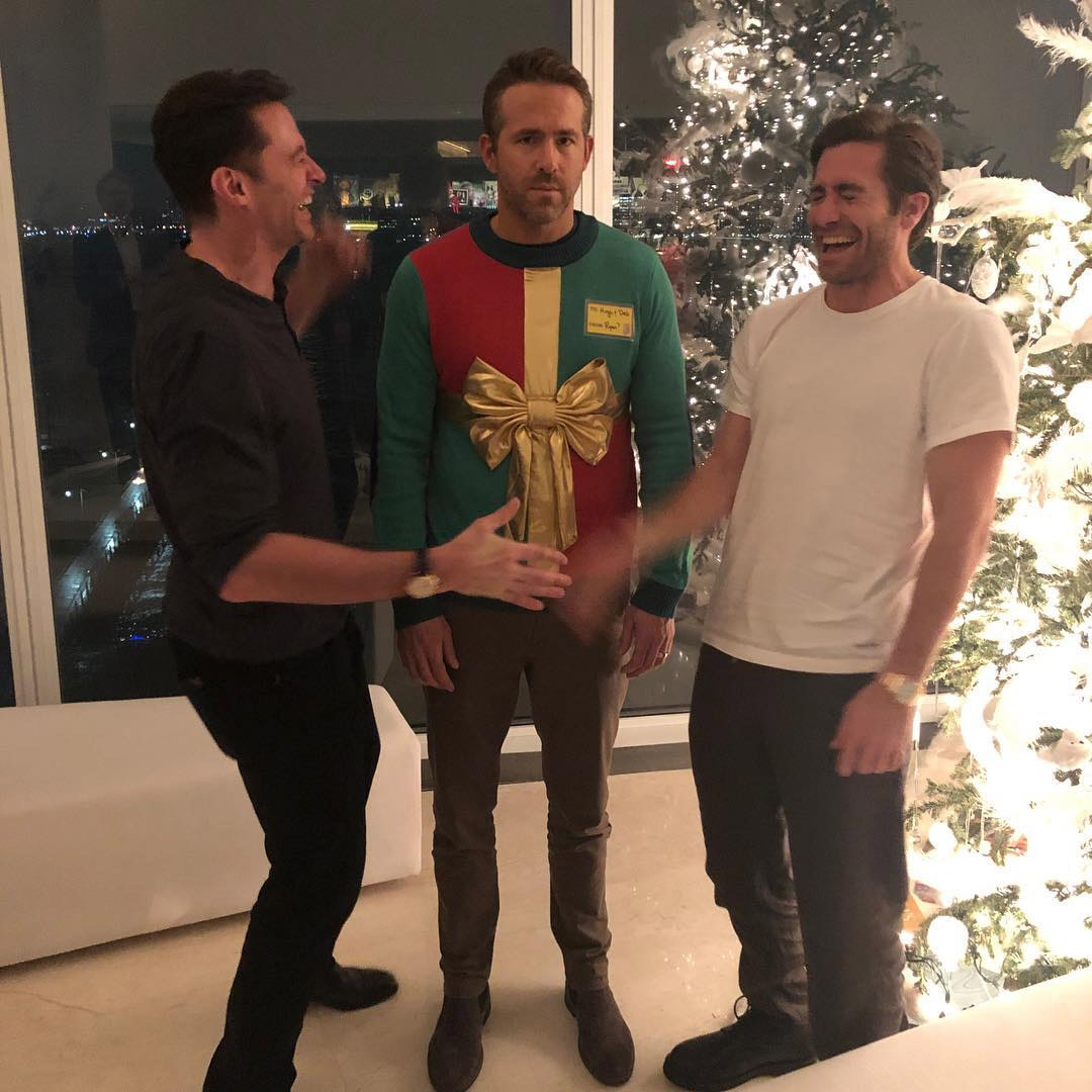 Ryan Reynolds Jake Gyllenhaal Hugh Jackman Blank Meme Template