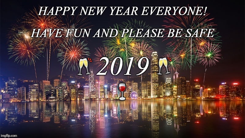 Happy New Year 2019 Blank Meme Template
