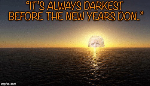Happy New Years! | “IT’S ALWAYS DARKEST BEFORE THE NEW YEARS DON..” | image tagged in maga | made w/ Imgflip meme maker