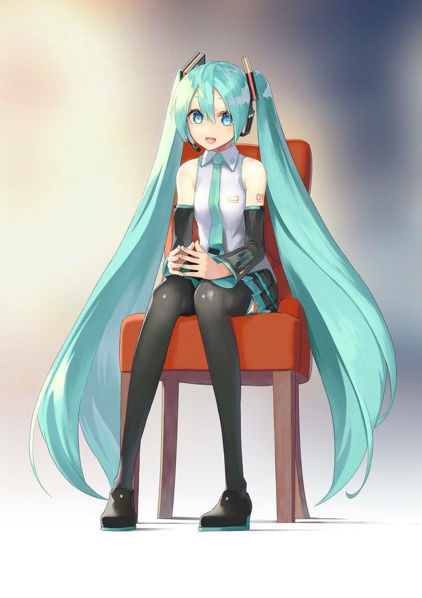 High Quality Therapist Miku Blank Meme Template