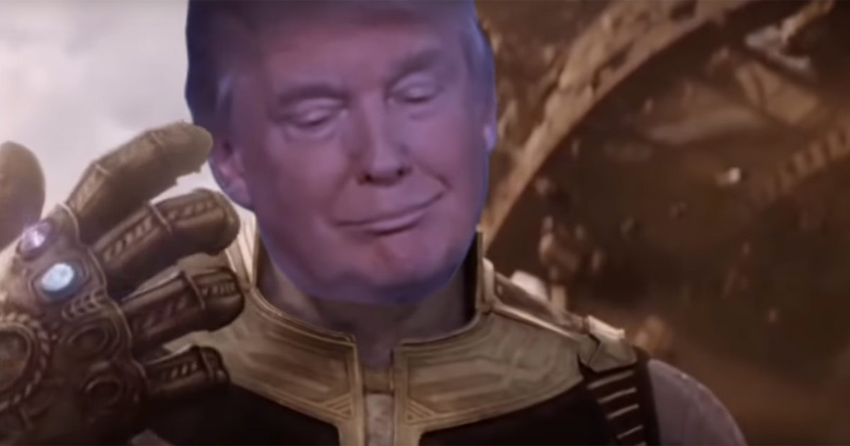 High Quality Trump Thanos Blank Meme Template