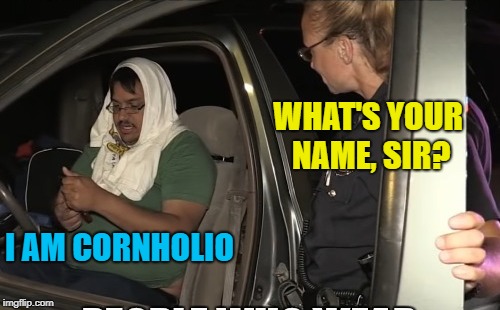 WHAT'S YOUR NAME, SIR? I AM CORNHOLIO | made w/ Imgflip meme maker