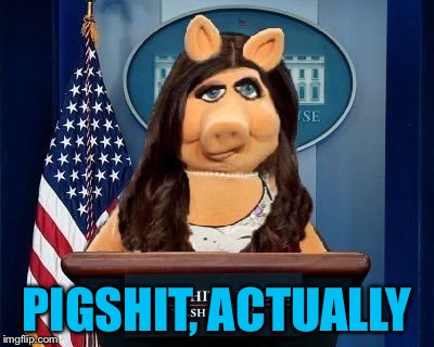 Piggy Sanders | PIGSHIT, ACTUALLY | image tagged in piggy sanders | made w/ Imgflip meme maker