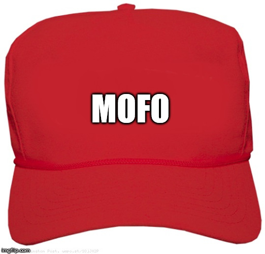 blank red MAGA hat | MOFO | image tagged in blank red maga hat | made w/ Imgflip meme maker