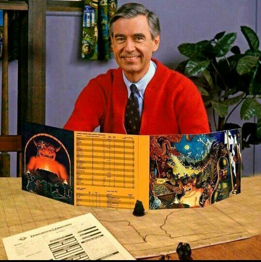 Mr. Rogers D&D Blank Meme Template