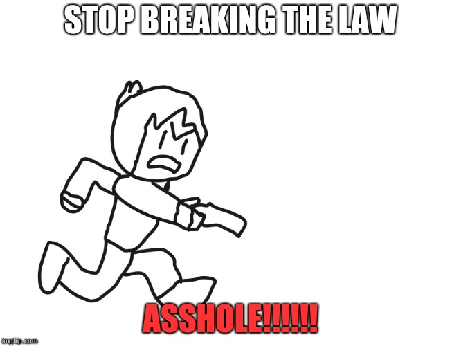 you picked the wrong house fool | STOP BREAKING THE LAW ASSHOLE!!!!!! | image tagged in you picked the wrong house fool | made w/ Imgflip meme maker