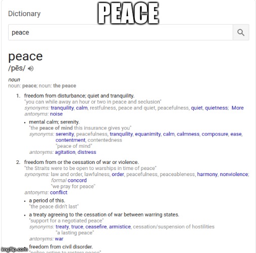 PEACE | made w/ Imgflip meme maker