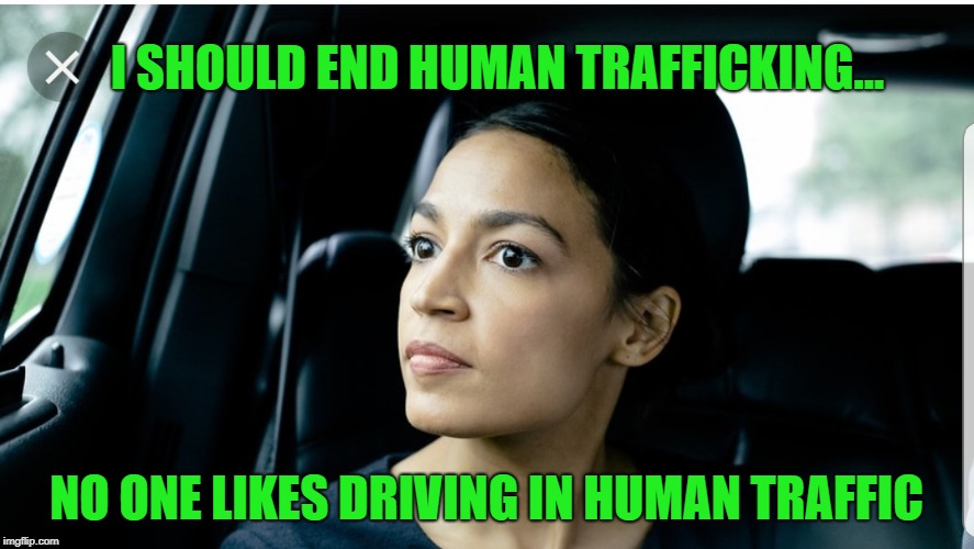 Alexandria Deep Thoughts | I SHOULD END HUMAN TRAFFICKING... NO ONE LIKES DRIVING IN HUMAN TRAFFIC | image tagged in alexandria deep thoughts | made w/ Imgflip meme maker