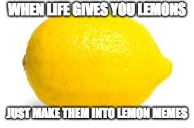 I guess the 1st meme of 2019 is a lemon, not complaining though. | WHEN LIFE GIVES YOU LEMONS; JUST MAKE THEM INTO LEMON MEMES | image tagged in when life gives you lemons x,funny,memes,lemon,imgflip,making memes | made w/ Imgflip meme maker