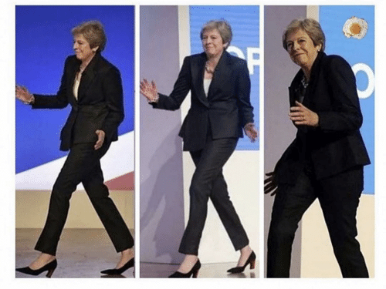 High Quality Old lady walking Blank Meme Template