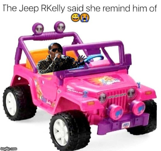r kelly you remind me of my jeep pink barbie truck meme