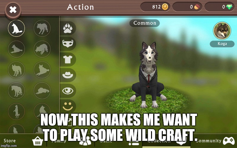 NOW THIS MAKES ME WANT TO PLAY SOME WILD CRAFT. | made w/ Imgflip meme maker