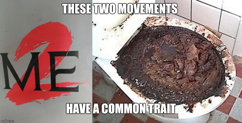 THESE TWO MOVEMENTS; HAVE A COMMON TRAIT | image tagged in metoo | made w/ Imgflip meme maker