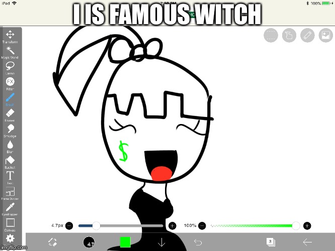Thanks for the views and comment on my other memme | I IS FAMOUS WITCH | image tagged in memes,famous,hogwarts | made w/ Imgflip meme maker