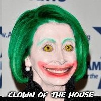 clown | CLOWN OF THE HOUSE | image tagged in nancy pelosi | made w/ Imgflip meme maker