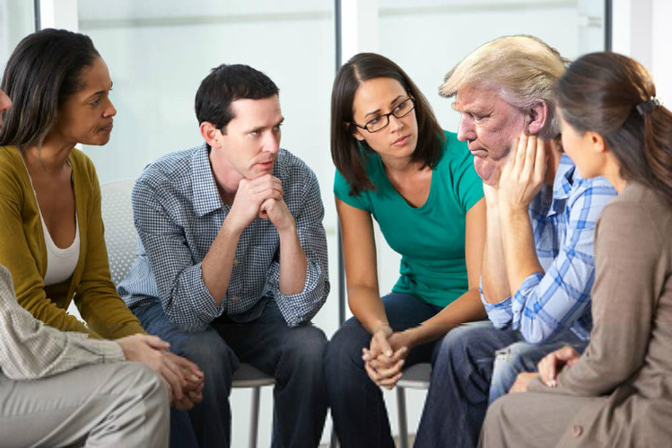 High Quality group therapy trump Blank Meme Template