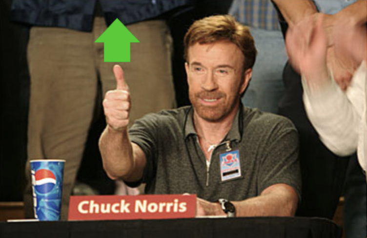 Chuck Norris Upvote Blank Meme Template