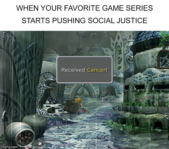 Status Effect: Zombie | image tagged in final fantasy,sjws,feminism is cancer | made w/ Imgflip meme maker
