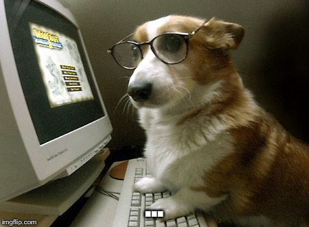 Smart Dog | ... | image tagged in smart dog | made w/ Imgflip meme maker