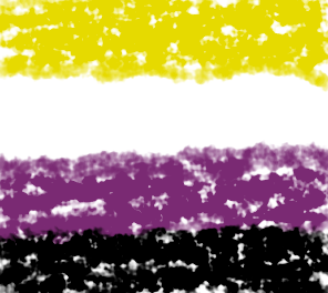 High Quality Nonbinary flag in crayon Blank Meme Template