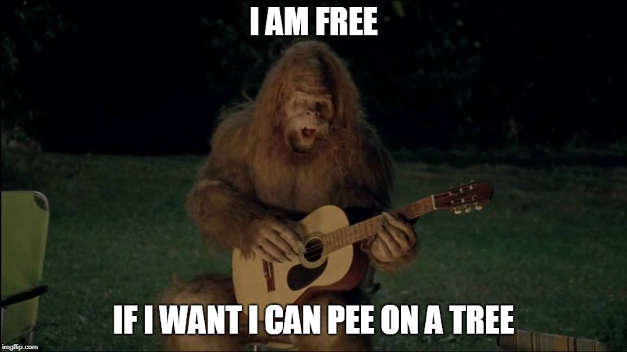 I AM FREE IF I WANT I CAN PEE ON A TREE | made w/ Imgflip meme maker