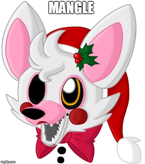 OH MANGLE IS SO CUTE | MANGLE | image tagged in merry christmas mangle,cute,mangle,fnaf | made w/ Imgflip meme maker