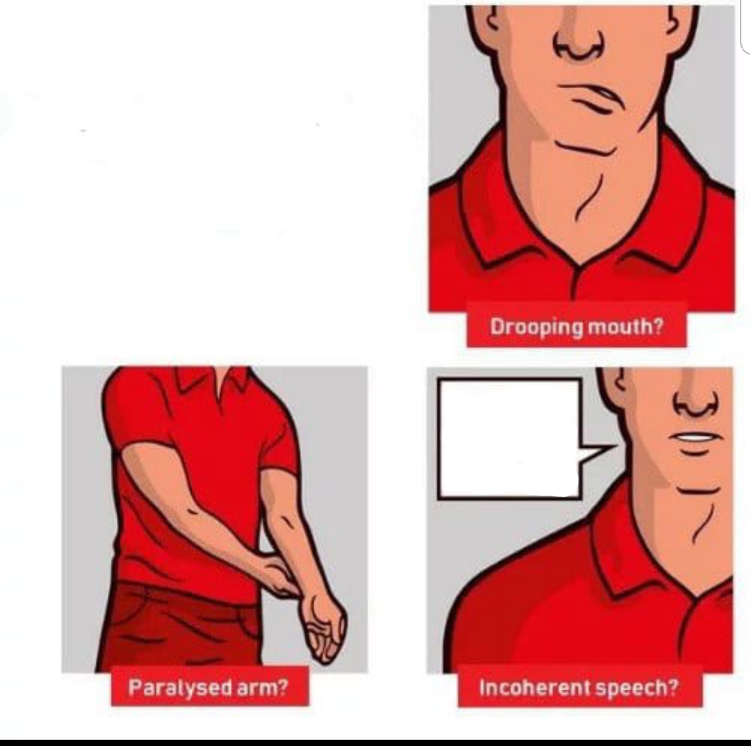 High Quality How to recognize a stroke Blank Meme Template