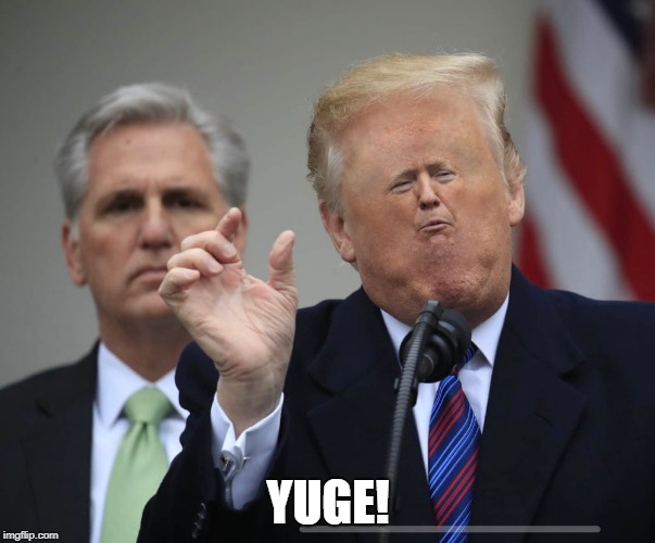 Trump "Yuge" | YUGE! | image tagged in memes,funny,trump,yuge | made w/ Imgflip meme maker