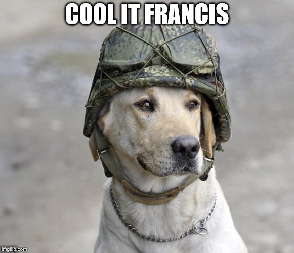 COOL IT FRANCIS | made w/ Imgflip meme maker