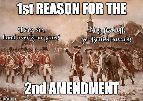 Hand Over | 1st REASON FOR THE 2nd AMENDMENT | image tagged in hand over | made w/ Imgflip meme maker