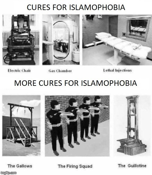 Cures For Islamophobia | image tagged in islamophobia,the cure | made w/ Imgflip meme maker