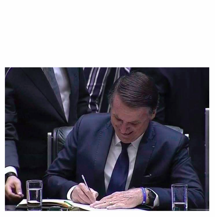 High Quality Bolsonaro, Signing Blank Meme Template