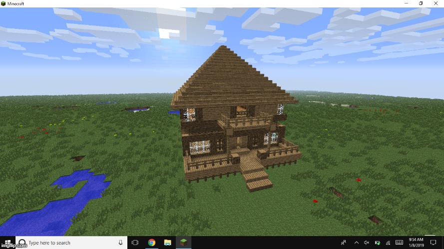 My House | ...................................................... | image tagged in minecraft,gaming | made w/ Imgflip meme maker