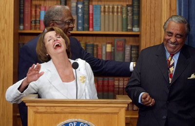 High Quality Nancy Pelosi Laughing Blank Meme Template