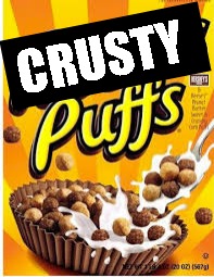 crusty puffs | CRUSTY | image tagged in cereal | made w/ Imgflip meme maker