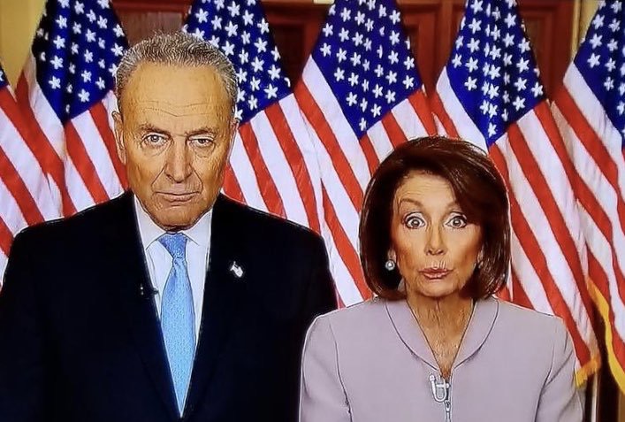 High Quality Schumer and Pelosi Blank Meme Template