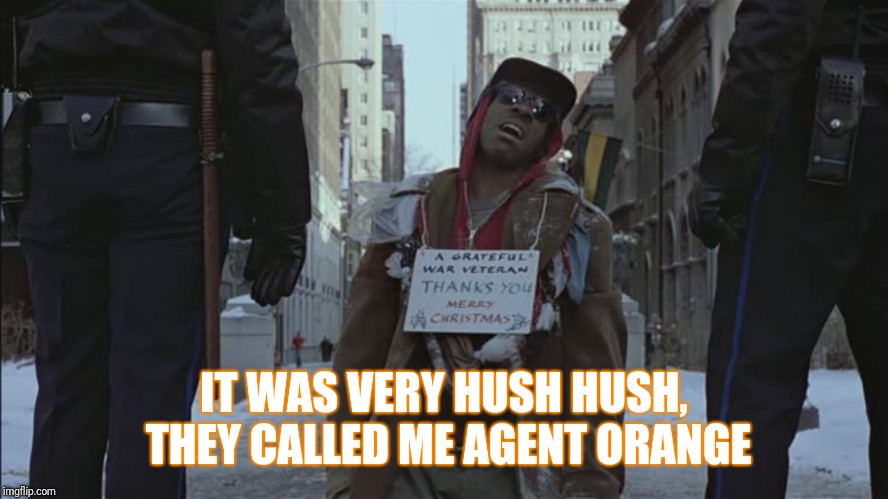 trading places agent orange | IT WAS VERY HUSH HUSH, THEY CALLED ME AGENT ORANGE | image tagged in trading places agent orange | made w/ Imgflip meme maker